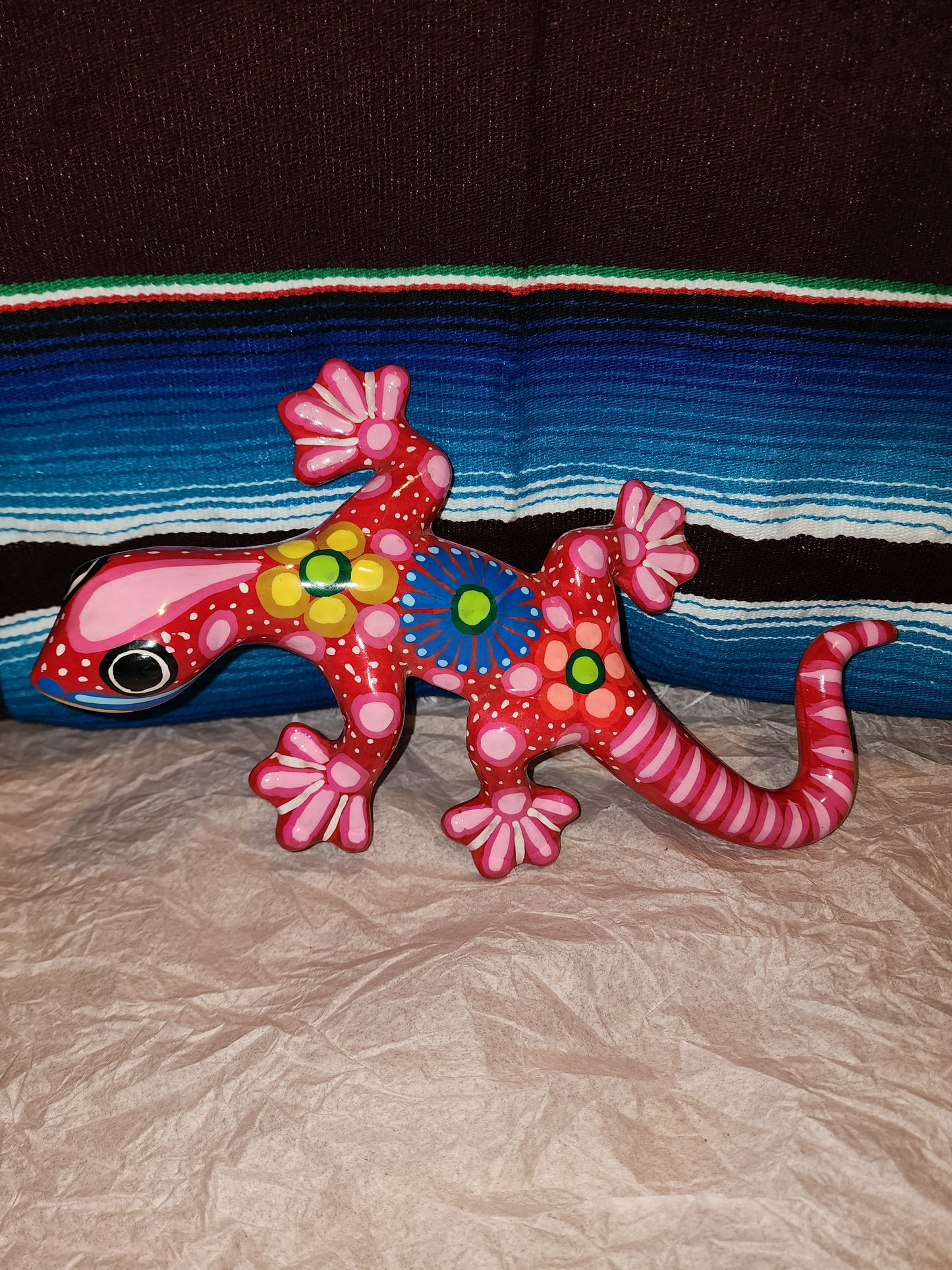 Hand Painted/Hand Crafted Gecko Alebrije