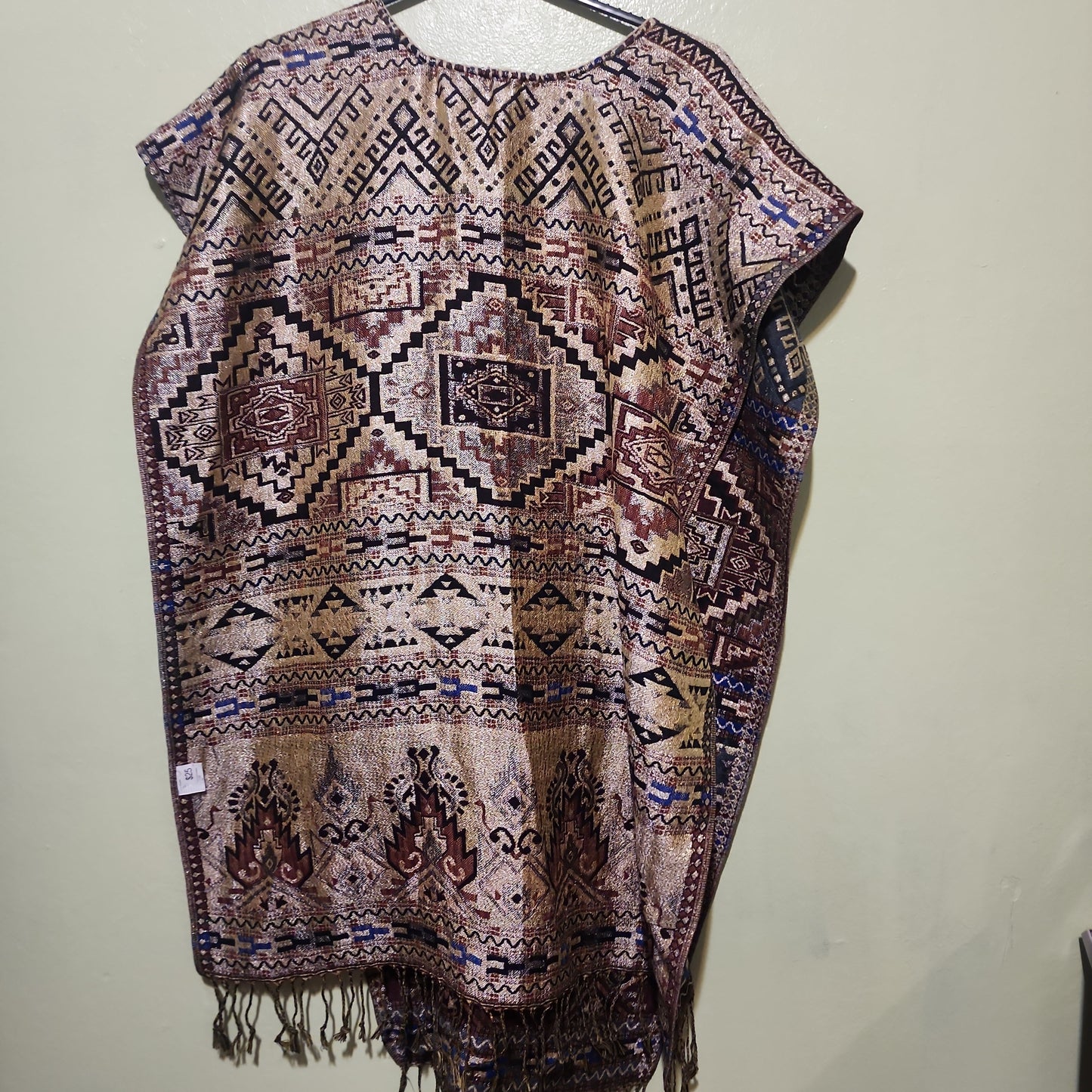 Women's Tribal Print Reversible Pancho