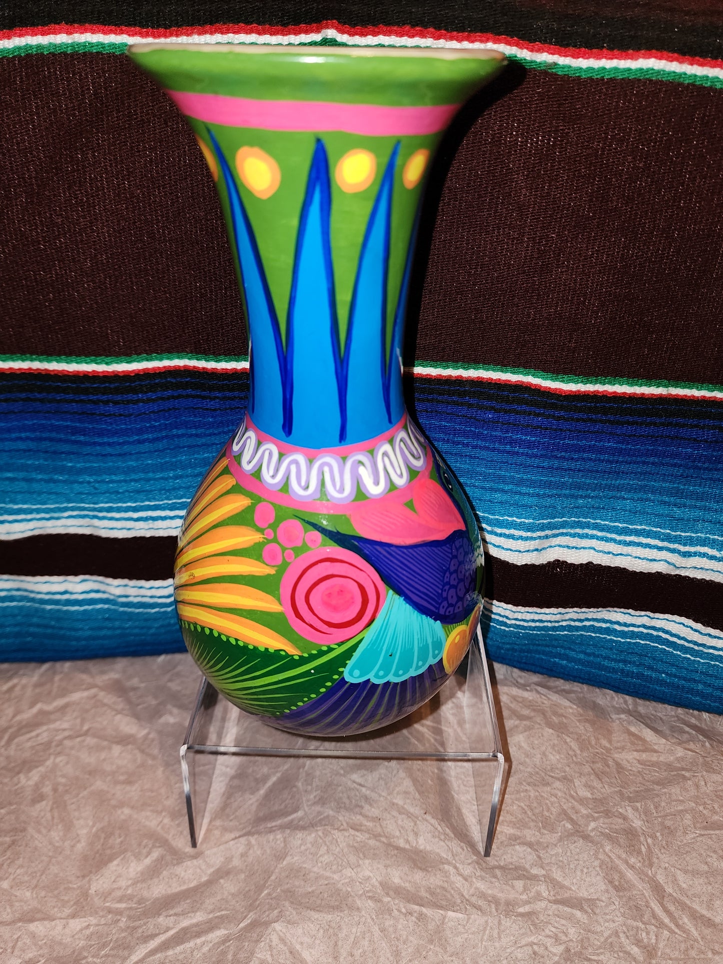 Hand Painted/Hand Crafted Vase