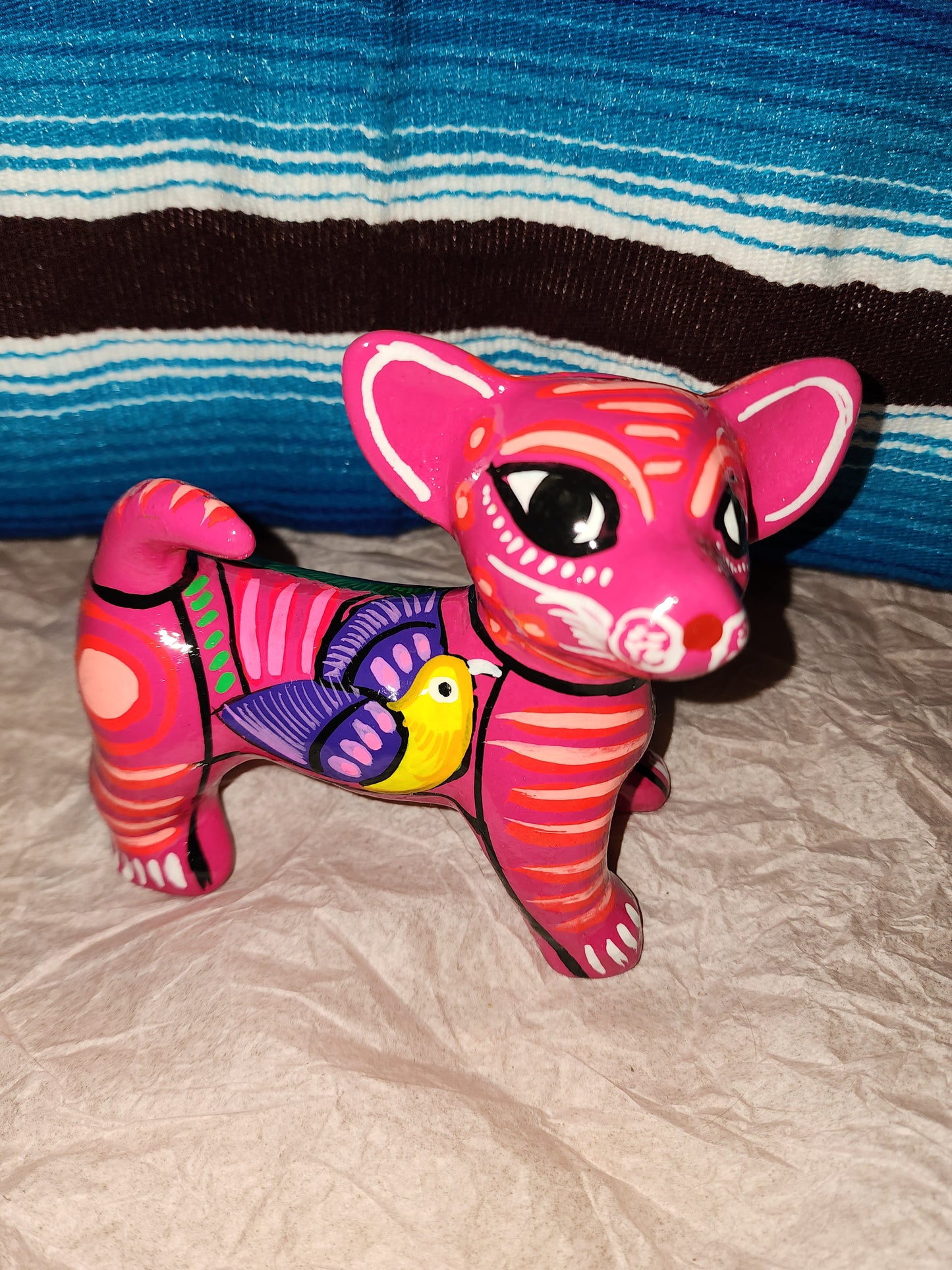 Pink 6in Chihuahua Alebrije