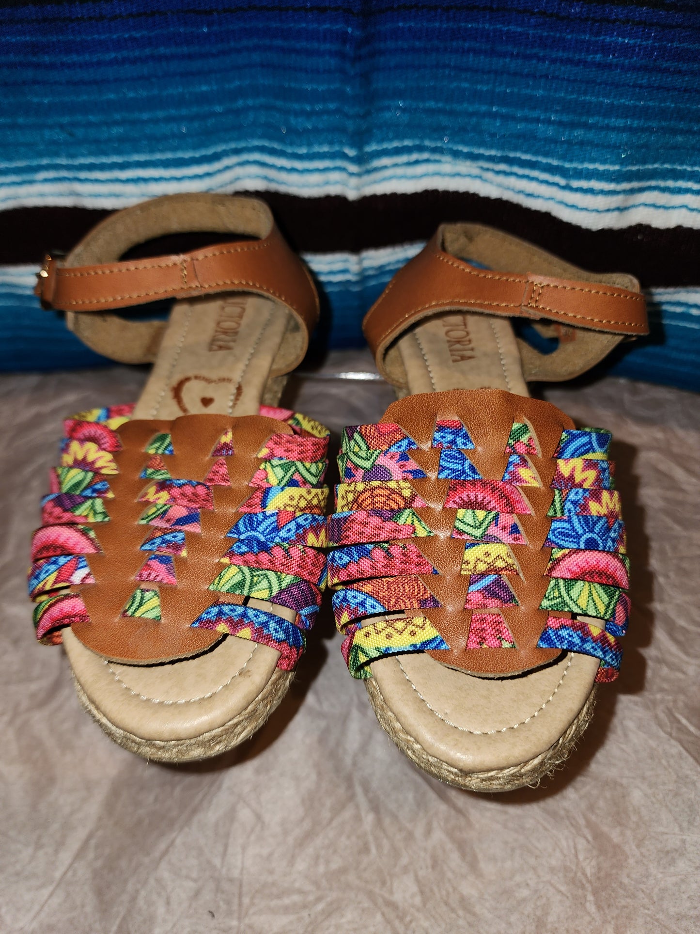 Little Girls Multi Colored Huaraches size 20